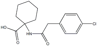 1-{[(4-chlorophenyl)acetyl]amino}cyclohexanecarboxylic acid Structure