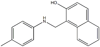 1-{[(4-methylphenyl)amino]methyl}naphthalen-2-ol 구조식 이미지