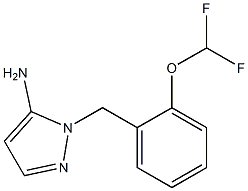 1-{[2-(difluoromethoxy)phenyl]methyl}-1H-pyrazol-5-amine 구조식 이미지