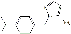 1-{[4-(propan-2-yl)phenyl]methyl}-1H-pyrazol-5-amine Structure