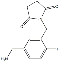 1-{[5-(aminomethyl)-2-fluorophenyl]methyl}pyrrolidine-2,5-dione 구조식 이미지