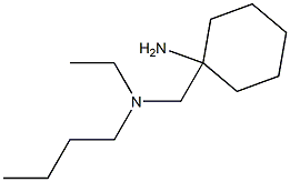 1-{[butyl(ethyl)amino]methyl}cyclohexan-1-amine Structure