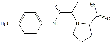 1-{1-[(4-aminophenyl)carbamoyl]ethyl}pyrrolidine-2-carboxamide 구조식 이미지