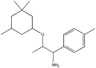 1-{1-amino-2-[(3,3,5-trimethylcyclohexyl)oxy]propyl}-4-methylbenzene Structure