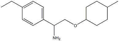 1-{1-amino-2-[(4-methylcyclohexyl)oxy]ethyl}-4-ethylbenzene 구조식 이미지