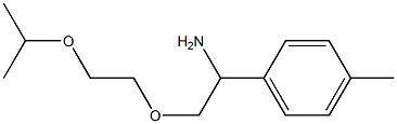 1-{1-amino-2-[2-(propan-2-yloxy)ethoxy]ethyl}-4-methylbenzene 구조식 이미지