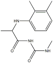 1-{2-[(2,3-dimethylphenyl)amino]propanoyl}-3-methylurea 구조식 이미지