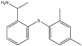 1-{2-[(2,4-dimethylphenyl)sulfanyl]phenyl}ethan-1-amine 구조식 이미지