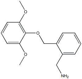 1-{2-[(2,6-dimethoxyphenoxy)methyl]phenyl}methanamine 구조식 이미지