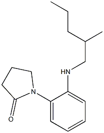 1-{2-[(2-methylpentyl)amino]phenyl}pyrrolidin-2-one 구조식 이미지