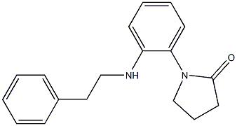 1-{2-[(2-phenylethyl)amino]phenyl}pyrrolidin-2-one Structure