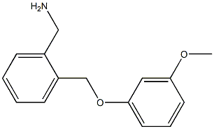 1-{2-[(3-methoxyphenoxy)methyl]phenyl}methanamine Structure