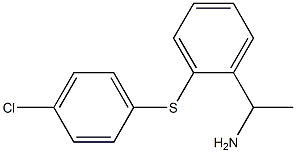 1-{2-[(4-chlorophenyl)sulfanyl]phenyl}ethan-1-amine 구조식 이미지