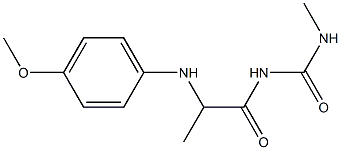 1-{2-[(4-methoxyphenyl)amino]propanoyl}-3-methylurea 구조식 이미지