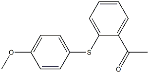 1-{2-[(4-methoxyphenyl)sulfanyl]phenyl}ethan-1-one Structure
