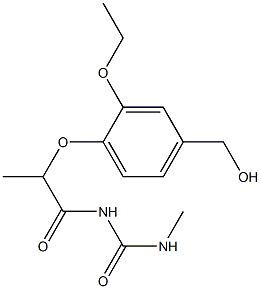 1-{2-[2-ethoxy-4-(hydroxymethyl)phenoxy]propanoyl}-3-methylurea Structure