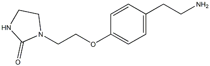 1-{2-[4-(2-aminoethyl)phenoxy]ethyl}imidazolidin-2-one 구조식 이미지
