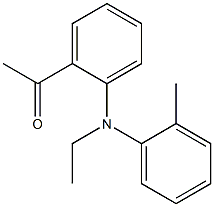 1-{2-[ethyl(2-methylphenyl)amino]phenyl}ethan-1-one Structure