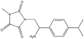 1-{2-amino-2-[4-(propan-2-yl)phenyl]ethyl}-3-methylimidazolidine-2,4,5-trione Structure