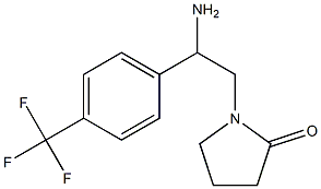 1-{2-amino-2-[4-(trifluoromethyl)phenyl]ethyl}pyrrolidin-2-one 구조식 이미지