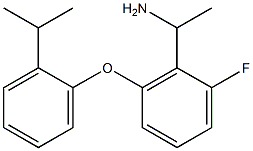 1-{2-fluoro-6-[2-(propan-2-yl)phenoxy]phenyl}ethan-1-amine 구조식 이미지