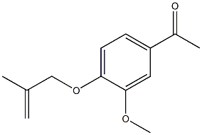 1-{3-methoxy-4-[(2-methylprop-2-enyl)oxy]phenyl}ethanone 구조식 이미지