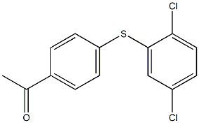 1-{4-[(2,5-dichlorophenyl)sulfanyl]phenyl}ethan-1-one Structure