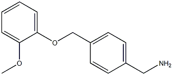 1-{4-[(2-methoxyphenoxy)methyl]phenyl}methanamine 구조식 이미지