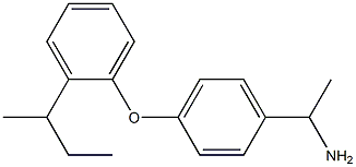 1-{4-[2-(butan-2-yl)phenoxy]phenyl}ethan-1-amine Structure