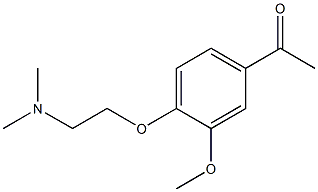 1-{4-[2-(dimethylamino)ethoxy]-3-methoxyphenyl}ethanone 구조식 이미지