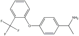 1-{4-[2-(trifluoromethyl)phenoxy]phenyl}ethan-1-amine Structure