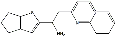 1-{4H,5H,6H-cyclopenta[b]thiophen-2-yl}-2-(quinolin-2-yl)ethan-1-amine 구조식 이미지