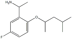 1-{5-fluoro-2-[(4-methylpentan-2-yl)oxy]phenyl}ethan-1-amine 구조식 이미지