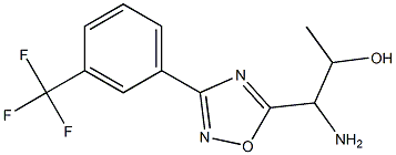 1-amino-1-{3-[3-(trifluoromethyl)phenyl]-1,2,4-oxadiazol-5-yl}propan-2-ol 구조식 이미지