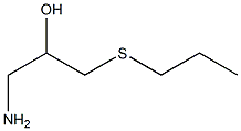 1-amino-3-(propylsulfanyl)propan-2-ol 구조식 이미지