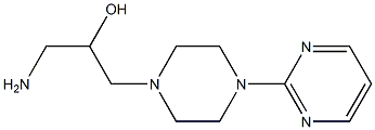 1-amino-3-[4-(pyrimidin-2-yl)piperazin-1-yl]propan-2-ol Structure