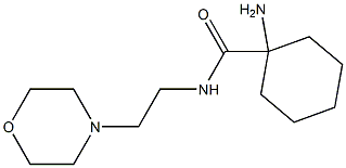 1-amino-N-(2-morpholin-4-ylethyl)cyclohexanecarboxamide 구조식 이미지