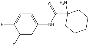 1-amino-N-(3,4-difluorophenyl)cyclohexanecarboxamide Structure