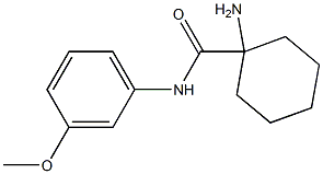 1-amino-N-(3-methoxyphenyl)cyclohexanecarboxamide Structure