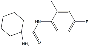 1-amino-N-(4-fluoro-2-methylphenyl)cyclohexanecarboxamide Structure