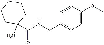 1-amino-N-(4-methoxybenzyl)cyclohexanecarboxamide Structure