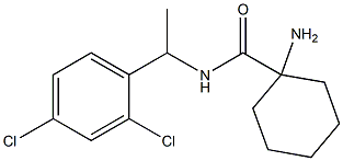 1-amino-N-[1-(2,4-dichlorophenyl)ethyl]cyclohexane-1-carboxamide Structure
