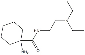 1-amino-N-[2-(diethylamino)ethyl]cyclohexanecarboxamide 구조식 이미지
