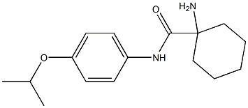 1-amino-N-[4-(propan-2-yloxy)phenyl]cyclohexane-1-carboxamide Structure