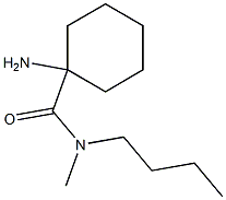 1-amino-N-butyl-N-methylcyclohexanecarboxamide 구조식 이미지