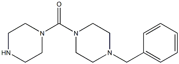 1-benzyl-4-(piperazin-1-ylcarbonyl)piperazine 구조식 이미지
