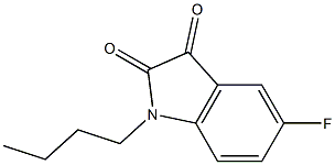 1-butyl-5-fluoro-2,3-dihydro-1H-indole-2,3-dione 구조식 이미지