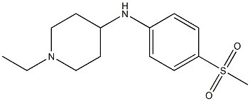 1-ethyl-N-(4-methanesulfonylphenyl)piperidin-4-amine Structure