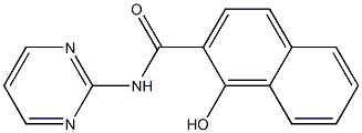 1-hydroxy-N-(pyrimidin-2-yl)naphthalene-2-carboxamide 구조식 이미지