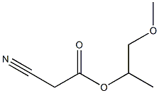 1-methoxypropan-2-yl 2-cyanoacetate 구조식 이미지